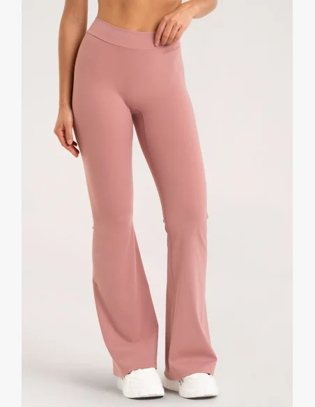 Gym Glamour flared leggings Deep Glow Blush
