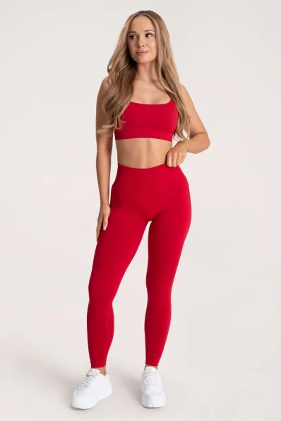 Gym Glamour Leggings Second Skin push up Red