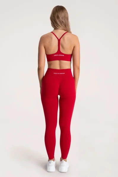 Gym Glamour Leggings Second Skin push up Red 2
