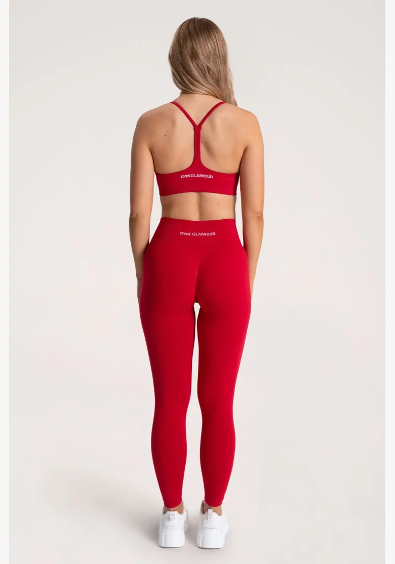 Gym Glamour Leggings Second Skin push up Red