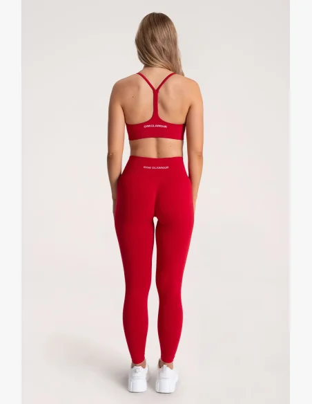 Gym Glamour Leggings Second Skin push up Red