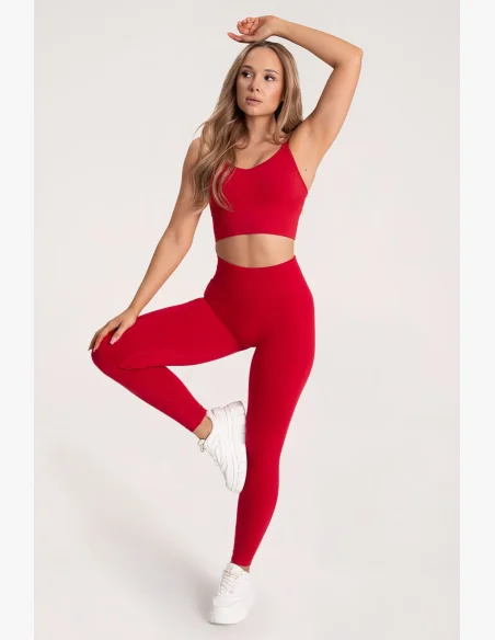 Gym Glamour Leggings Second Skin push up Red