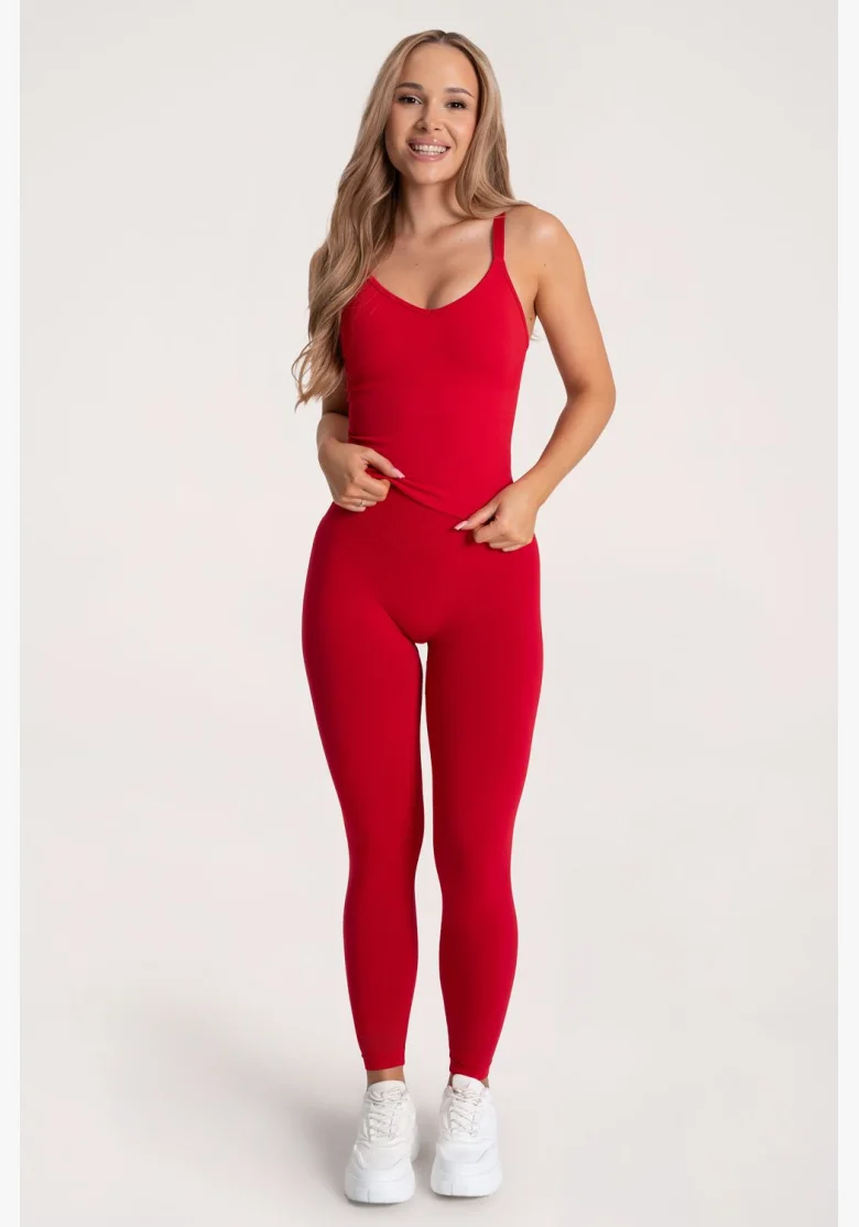 Gym Glamour Leggings Second Skin push up Red