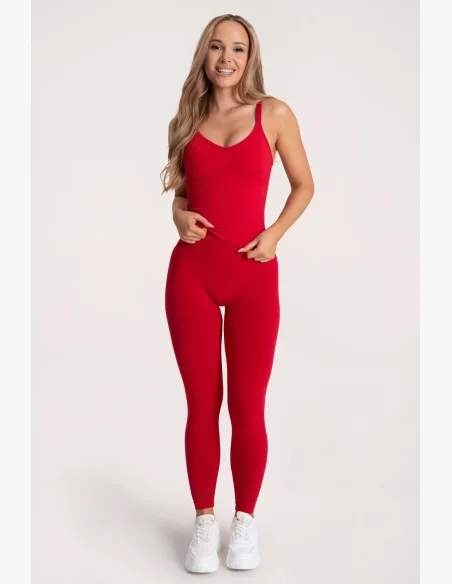 Gym Glamour Leggings Second Skin push up Red