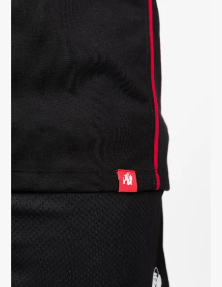 Gorilla Wear men's tank top Casper Stringer – black / red