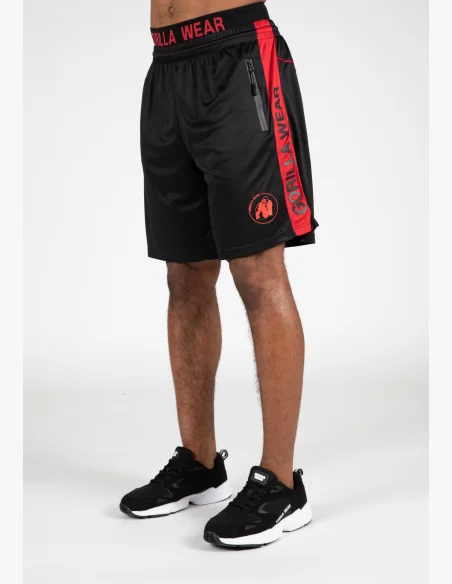 Gorilla Wear men's shorts Atlanta – black/red