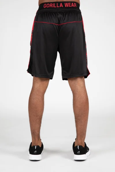 Gorilla Wear men's shorts Atlanta – black/red 2