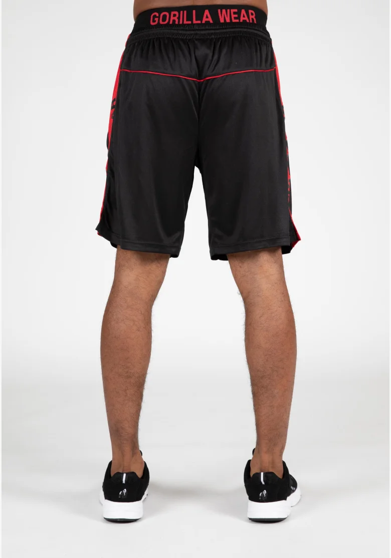 Gorilla Wear men's shorts Atlanta – black/red