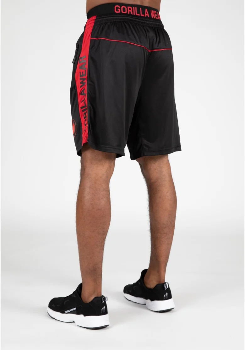Gorilla Wear men's shorts Atlanta – black/red