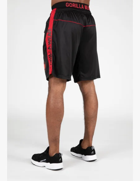 Gorilla Wear men's shorts Atlanta – black/red