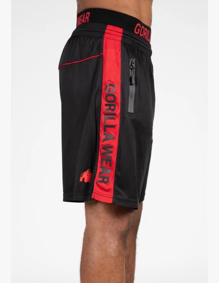Gorilla Wear men's shorts Atlanta – black/red