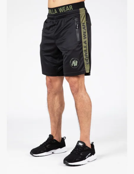 Gorilla Wear men's shorts Atlanta – black/green
