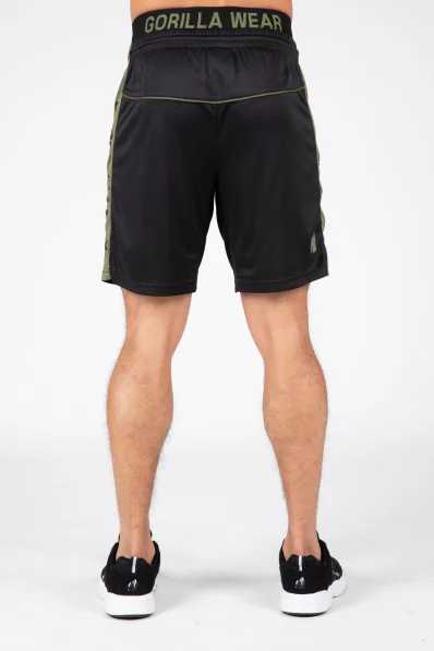 Gorilla Wear men's shorts Atlanta – black/green 2