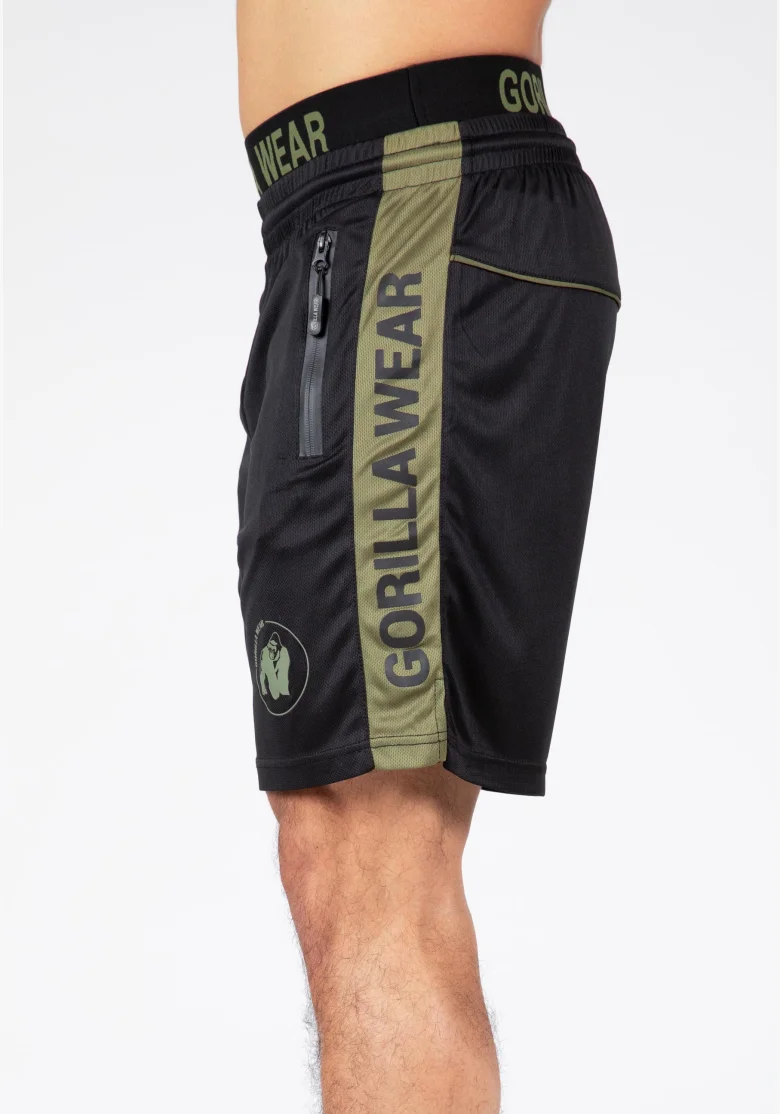 Gorilla Wear men's shorts Atlanta – black/green