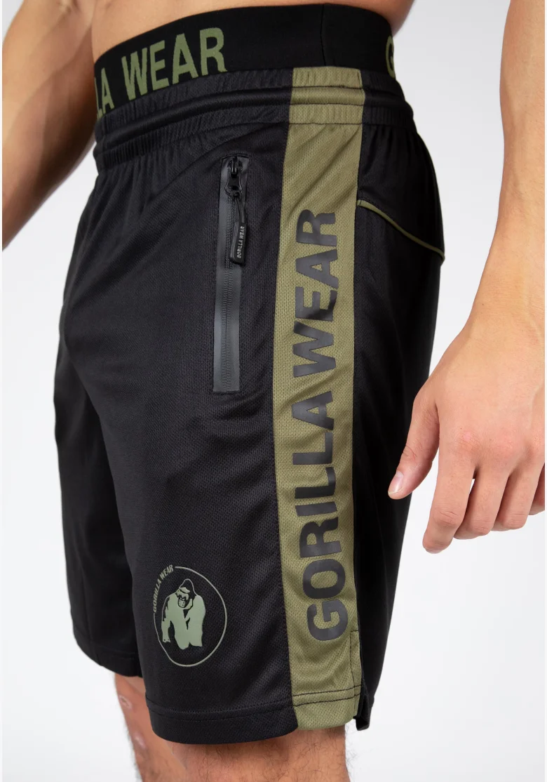 Gorilla Wear men's shorts Atlanta – black/green