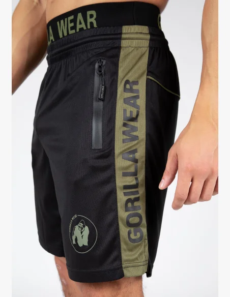 Gorilla Wear men's shorts Atlanta – black/green