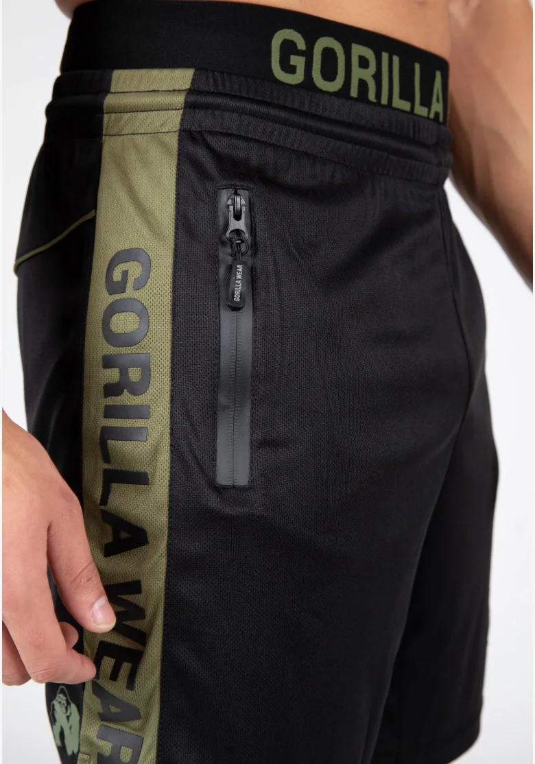 Gorilla Wear men's shorts Atlanta – black/green