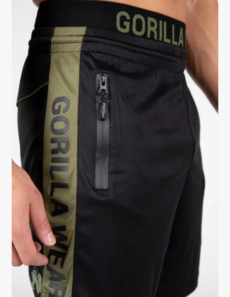 Gorilla Wear men's shorts Atlanta – black/green