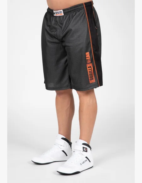 Gorilla Wear men's Wallace Mesh shorts – gray / orange
