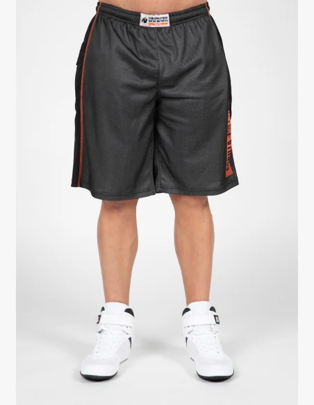 Gorilla Wear men's Wallace Mesh shorts – gray / orange
