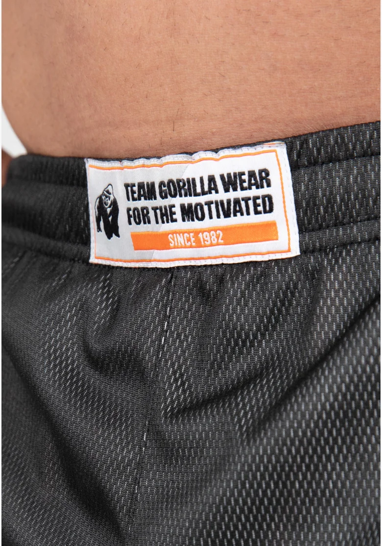 Gorilla Wear men's Wallace Mesh shorts – gray / orange