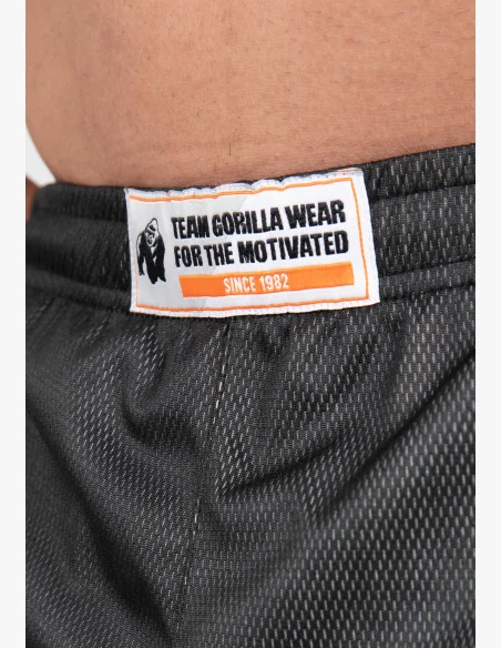Gorilla Wear men's Wallace Mesh shorts – gray / orange