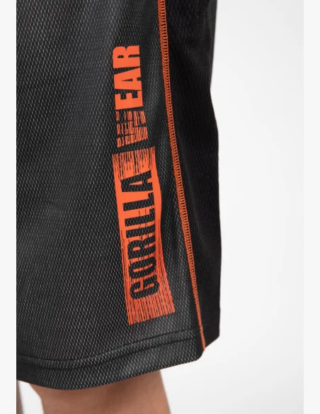 Gorilla Wear men's Wallace Mesh shorts – gray / orange