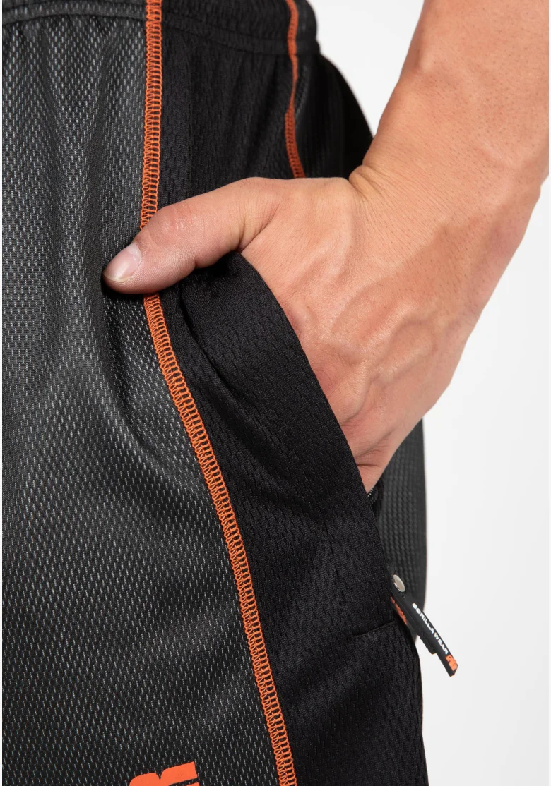 Gorilla Wear men's Wallace Mesh shorts – gray / orange