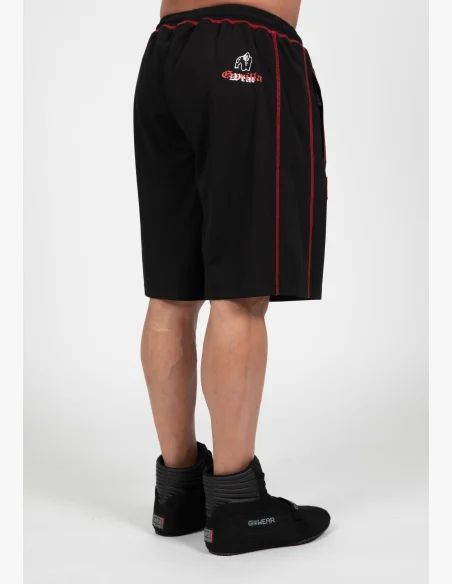 Gorilla Wear men's Marlow Mesh shorts – black / red