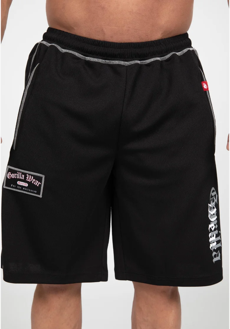 Gorilla Wear men's Marlow Mesh shorts – black / gray