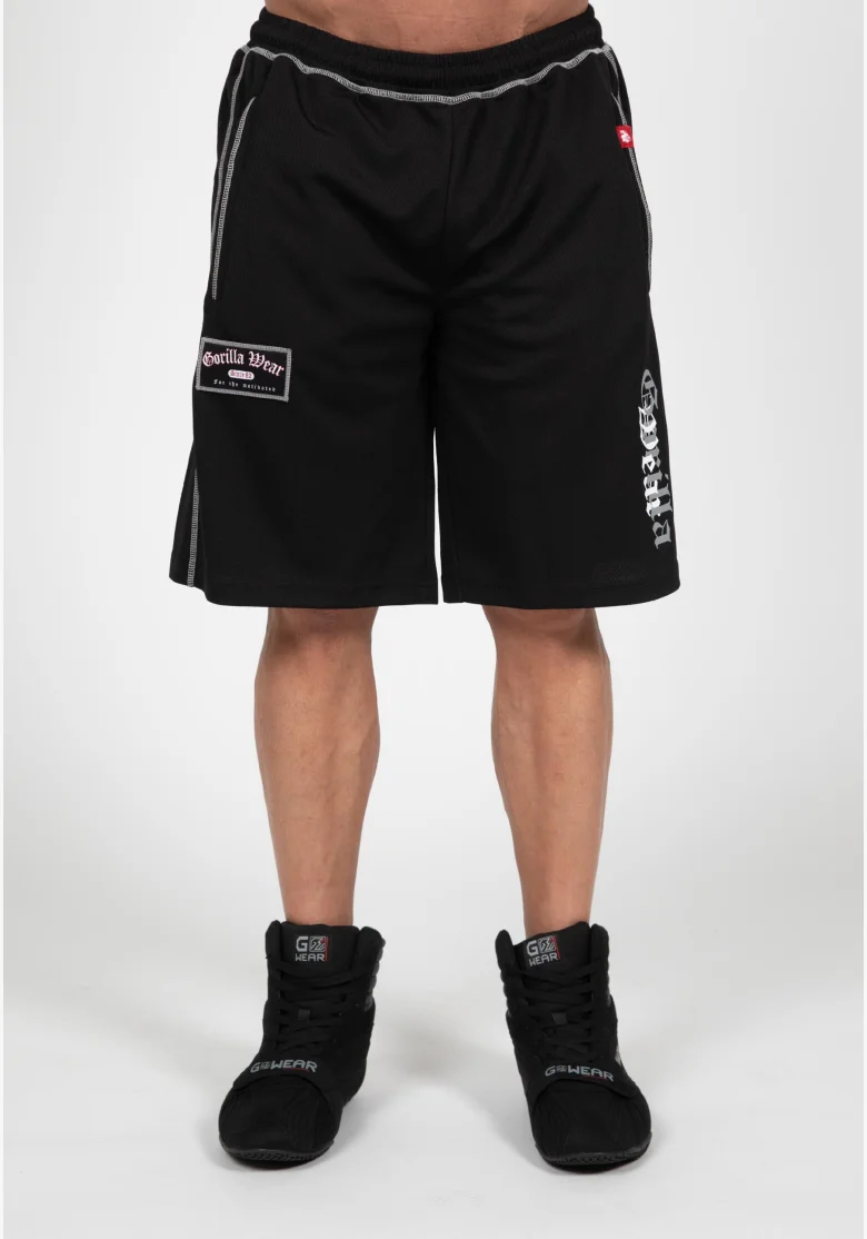 Gorilla Wear men's Marlow Mesh shorts – black / gray