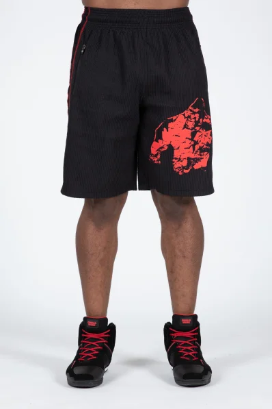 Gorilla Wear men's shorts Buffalo Old School – black / red 2