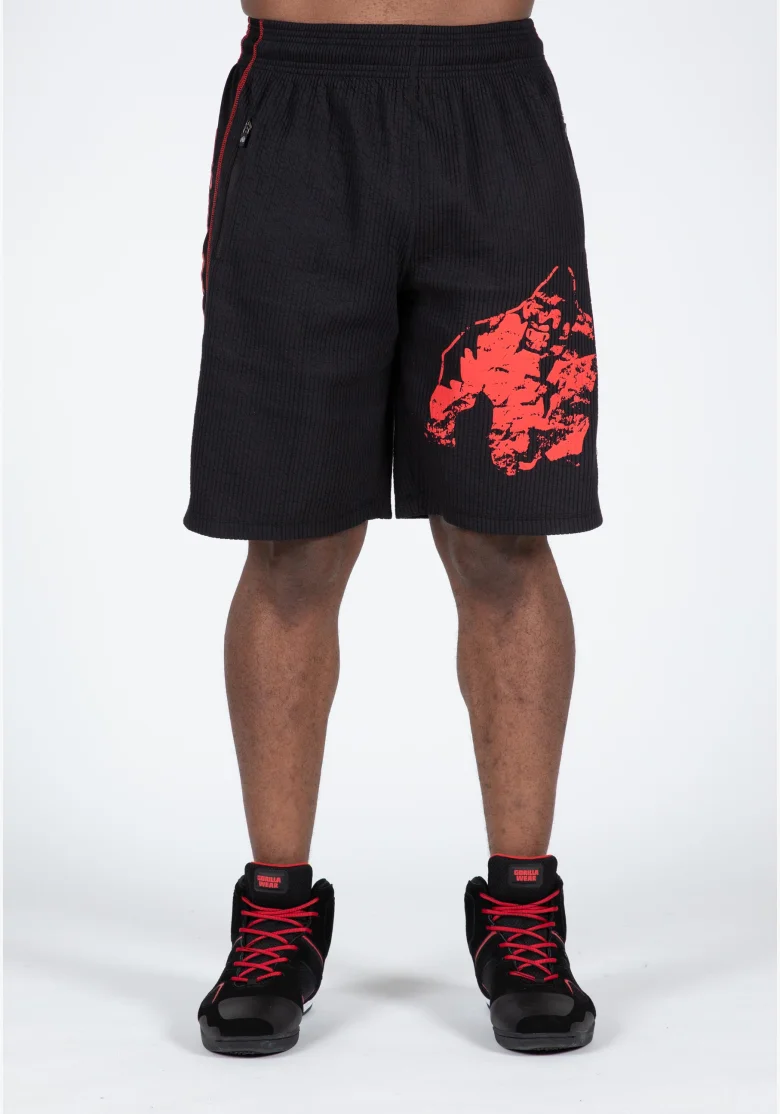 Gorilla Wear men's shorts Buffalo Old School – black / red