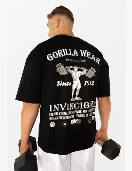 Gorilla Wear men's oversized t-shirt Kingston – black