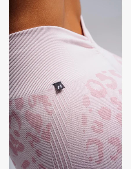 NEBBIA Compression push-up leggings with leopard pattern PRIMAL pink
