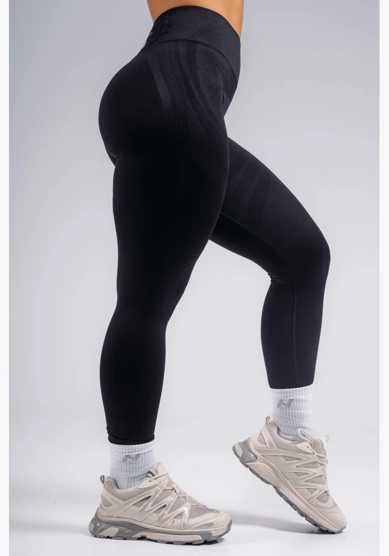NEBBIA High-waist extra push-up leggings PRIMAL black