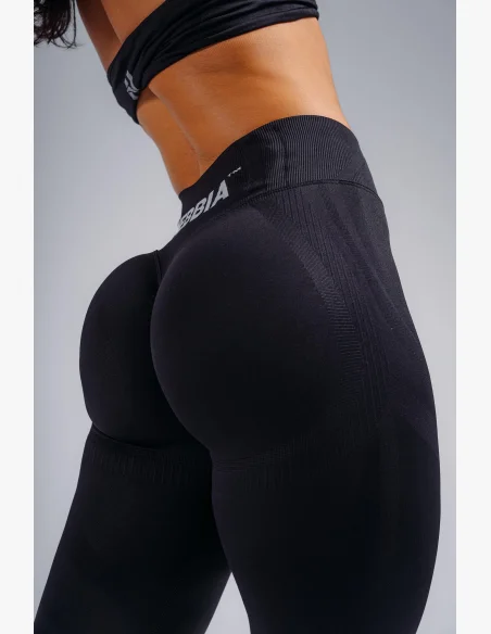 NEBBIA High-waist extra push-up leggings PRIMAL black