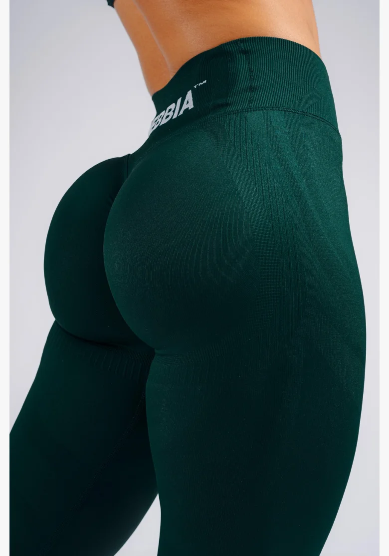 NEBBIA High-waist extra push-up leggings PRIMAL green