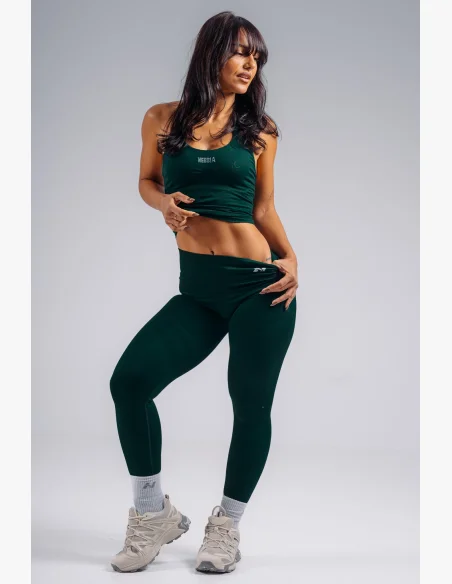 NEBBIA High-waist extra push-up leggings PRIMAL green