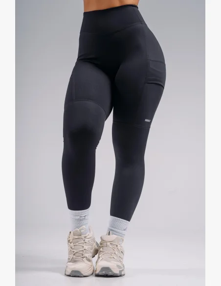 NEBBIA High-waist shaping leggings with pockets PRIMAL black