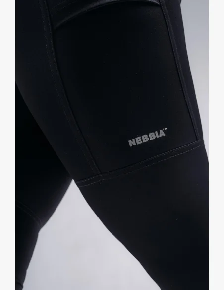 NEBBIA High-waist shaping leggings with pockets PRIMAL black