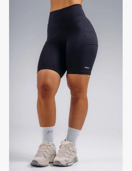 NEBBIA High-waist shorts with pockets PRIMAL black