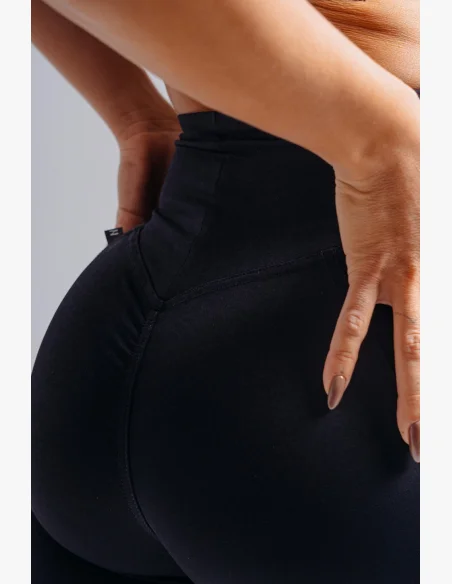 NEBBIA High-waist shorts with pockets PRIMAL black
