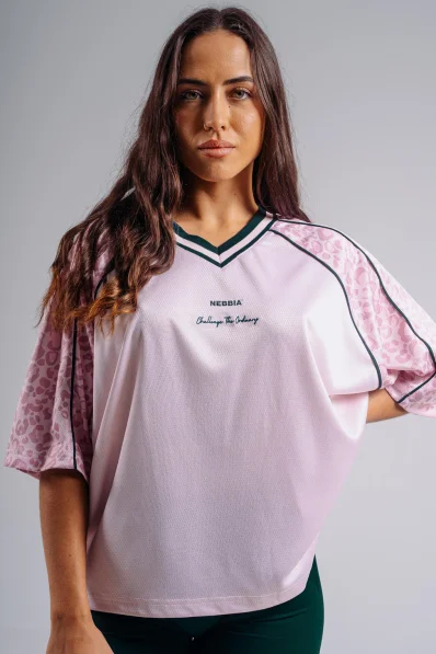 NEBBIA Oversized T-shirt '97 PRIMAL pink