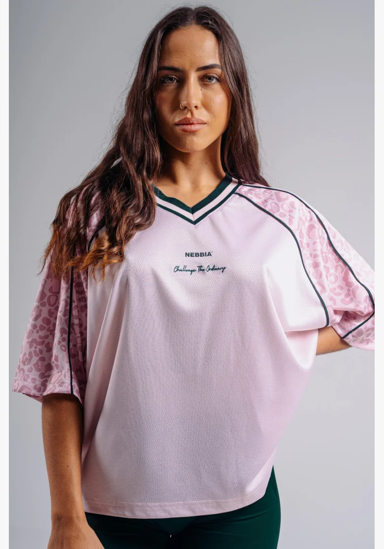 NEBBIA Oversized T-shirt '97 PRIMAL pink
