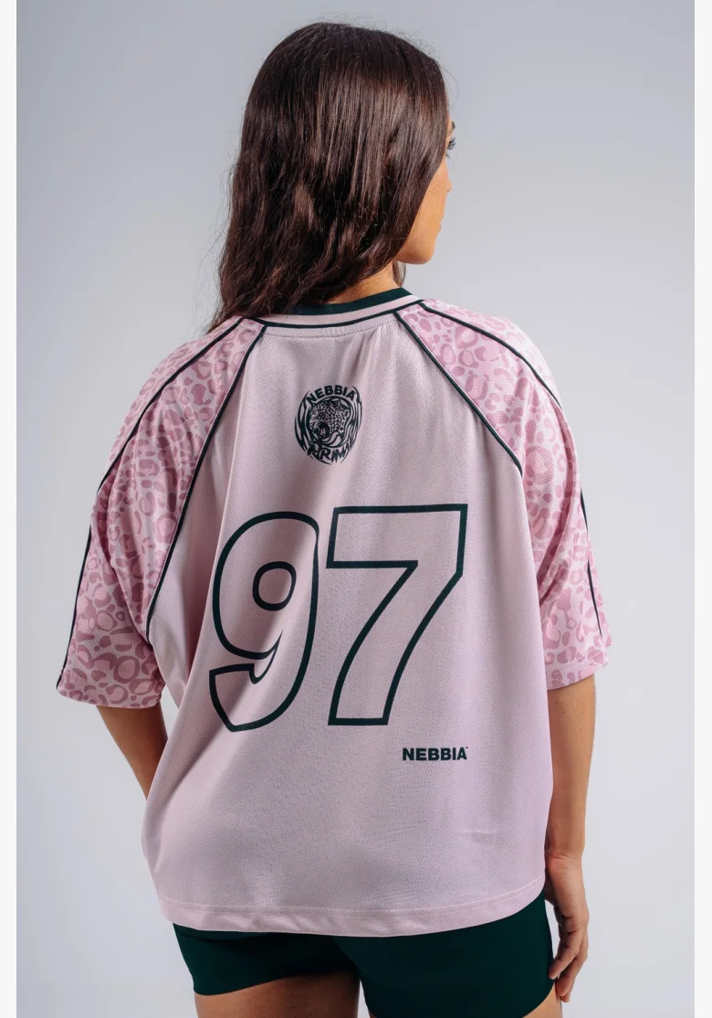 NEBBIA Oversized T-shirt '97 PRIMAL pink