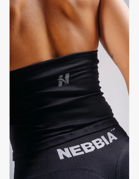 NEBBIA Halter top with built-in bra PRIMAL black
