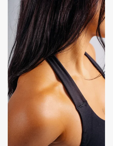 NEBBIA Halter top with built-in bra PRIMAL black