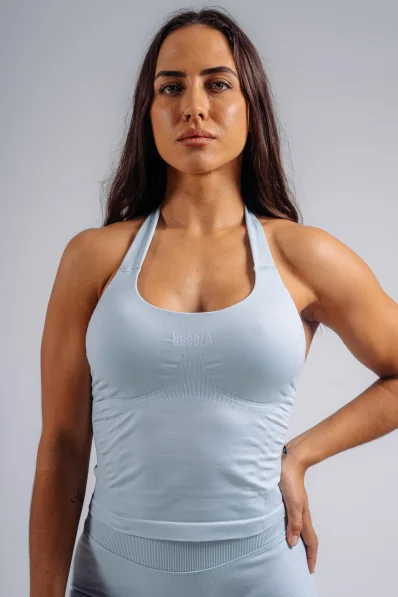 NEBBIA Halter top with built-in bra PRIMAL blue