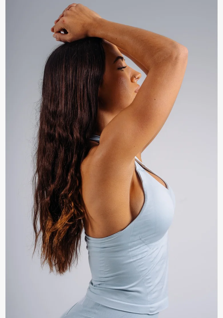 NEBBIA Halter top with built-in bra PRIMAL blue